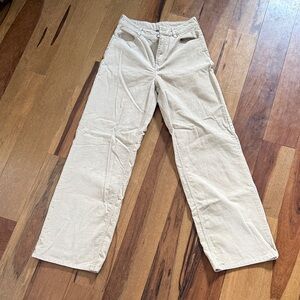H&M Cream Wide Leg Jeans